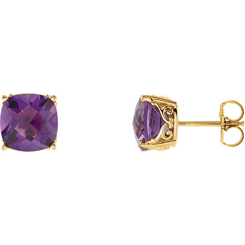 Earrings > Amethyst > Genuine