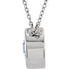 Necklace > 18" > Solitaire > Zirconia > Cubic