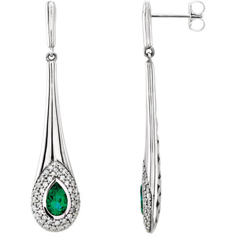 s > Diamond > CTW > 1/Emerald & 1 > Created > Chatham® > White > 14kt