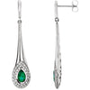 s > Diamond > CTW > 1/Emerald & 1 > Created > Chatham® > White > 14kt