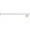 Bracelet > 7.5" > on > Charm > Heart > "Love" > Diamond > .01 CTW