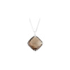 Necklace > 18" > Quartz > Smoky > 20x20mm