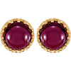 Earrings > Chyrosoprase > Round > 10mm