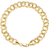Bracelet > 7.25" > Charm > Link > Double > 5.7mm