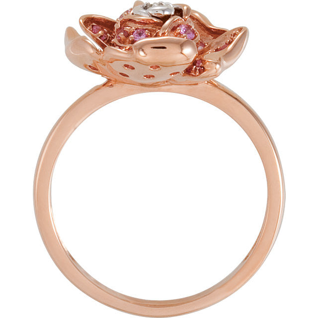 Ring > Diamond > CTW > 1/Rose & White > Pink > Rose & White > 14kt