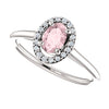 Ring > Diamond > CTW > 1/Morganite & 1.*Multiple Diamond Cuts and Weights available*