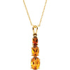 Necklace > 18" > Citrine > 3-Stone