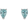 Earrings > Zircon > Blue > Genuine