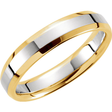 Band > Edge > Beveled > Comfort-Fit > 4mm > Two-Tone