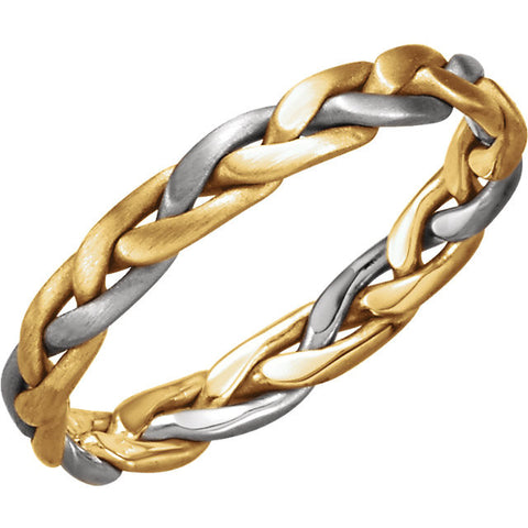 Band > Hand-Woven > 3.5mm > Two-Tone > 14K