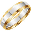 .5 > Band > Comfort-Fit > 6mm > Two-Tone > 14kt