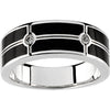 Ring > Men's > Diamond > CTW > 1/Onyx & 1