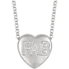 Necklace > Heart > "Love" > Diamond > .01 CTW