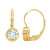 Earrings > Back > Lever > Solitaire > Moissanite > Created