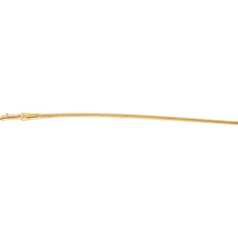1mm > Clasp > Twisted > With > Chain > Cable