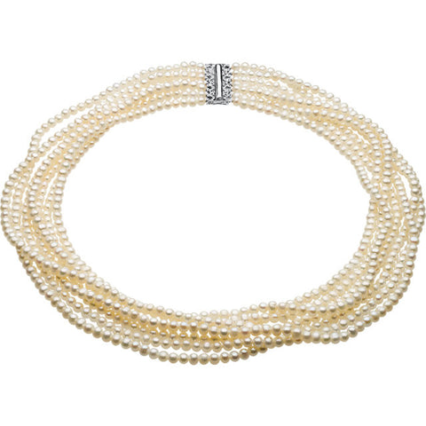 Necklace > 7-Strand > Cultured > Freshwater