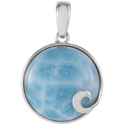 Pendant > Cabochon > Larimar
