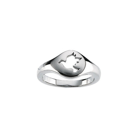 Shape > Dove > with > Mounting > Ring