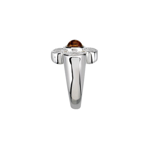 RING > CROSS > MALTESE > CITRINE > GENUINE