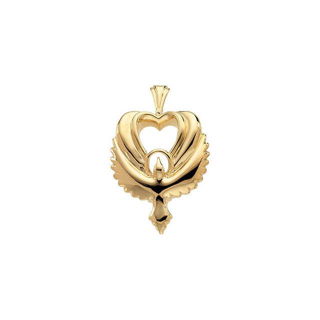 Pendant > Heart > Dove