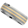 Inlay > Yellow > 14kt > with > Band > Titanium