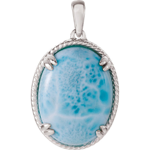 Pendant > Larimar > Genuine