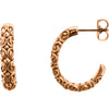 Earrings > Half-Hoop > Sculptural-Inspired > 20x4.1mm