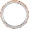 Band > Hand-Woven > 8mm > White & Rose > 14kt
