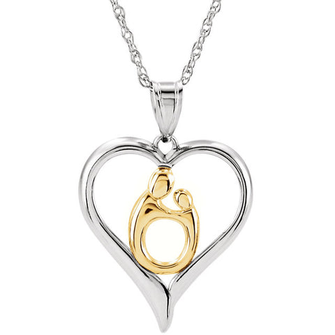 Pendant > Child® > & > Mother > Shaped > Heart