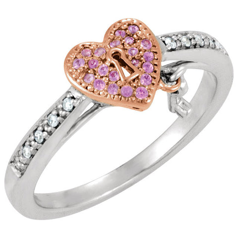 Ring > Diamond > CTW > .Silver & 14kt > Pink > Plated > Rose > 14kt > &