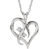 Necklace > Heart > Diamond > .03 CTW