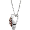 Necklace > 18" > Heart > Diamond > 1/5 CTW