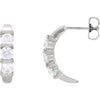 Earrings > Hoop > 3-Stone > Diamond > 1/2 CTW