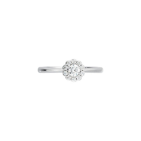 Ring > Engagement > Floral-Inspired > Diamond > 1/2 CTW