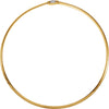 Chain > 16" > Omega > Reversible > Two-Tone > 4mm > White > 14kt > Or > Yellow > 14kt