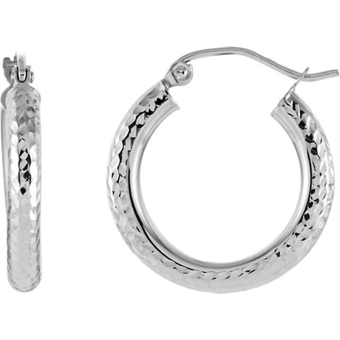 Earrings > Hoop > Cut > Diamond