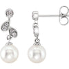 s > Pearl > Cultured > Diamond & Freshwater > 1/6 CTW > White > 14kt