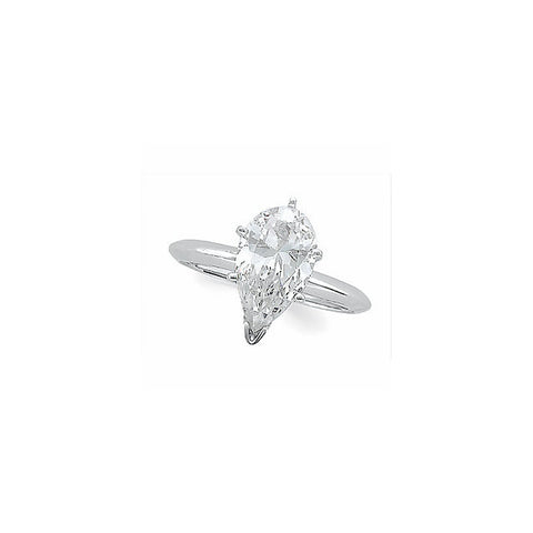 Zirconia > Cubic > 7X5mm > with > Solitaire > Engagement > Diamond