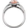 Ring > Diamond > CTW > 1/Morganite & 1.*Multiple Diamond Cuts and Weights available*