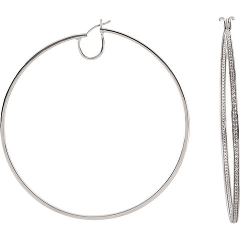 Earrings > Hoop > Inside/Outside > Zirconia > Cubic