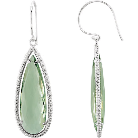 s > Dangle > Rope-Styled > Quartz > Green > Shaped > Pear > Silver > Sterling