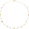 Necklace > 18" > Pearl & Gemstone