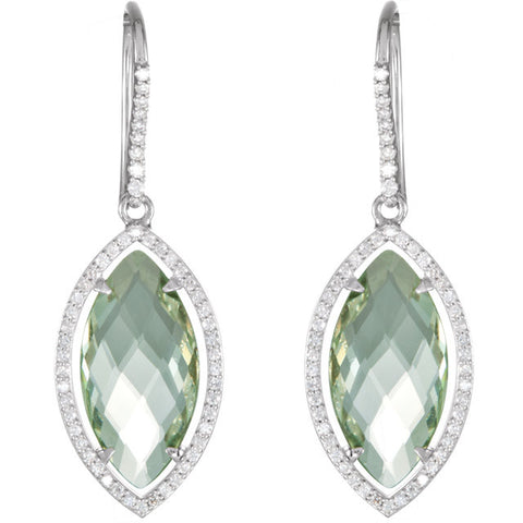 Earrings > Dangle > Marquise-Shaped > Halo-Styled