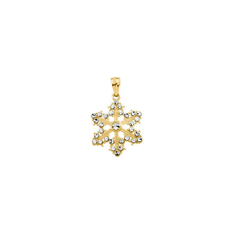 Pendant > Snowflake > Two-Tone