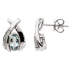 Earrings > Aquamarine & Diamond