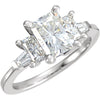 Ring > Engagement > Diamond > CTW > 1/Moissanite & 1 > Created