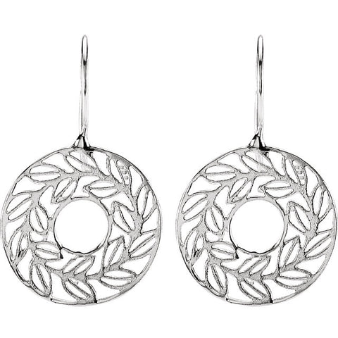 Earrings > Design > Leaf > Sandblast