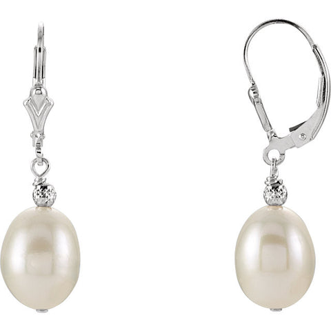 Earrings > Pearl > Cultured > Freshwater > 9-9.5mm