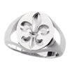 Fleur-de-lis > with > Ring > Signet > Gents