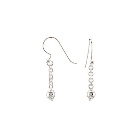 Earrings > Lever-Back > Chain > Rolo > 12.7mm